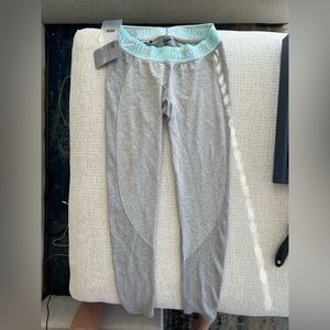 Gymshark Leggings, Never Worn, Tags Still On, Grey/Turquoise, Medium